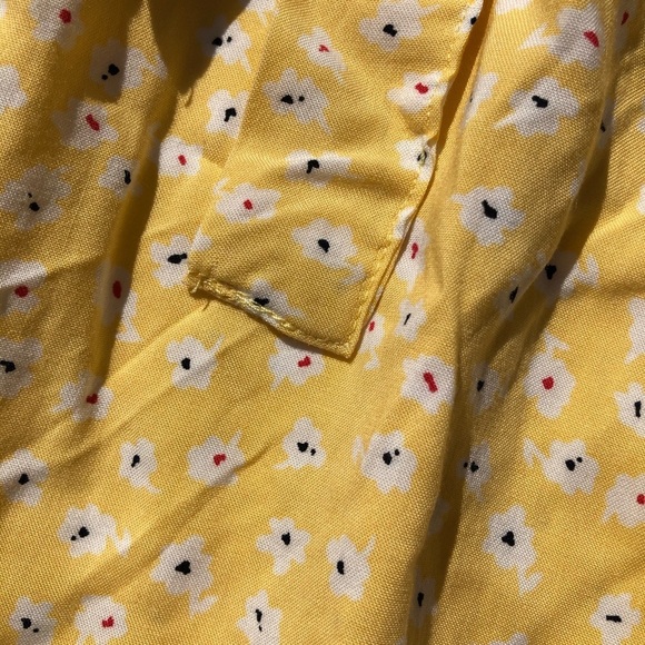 🎄George yellow casual skirt  SZ M floral print NWOT - Picture 4 of 10